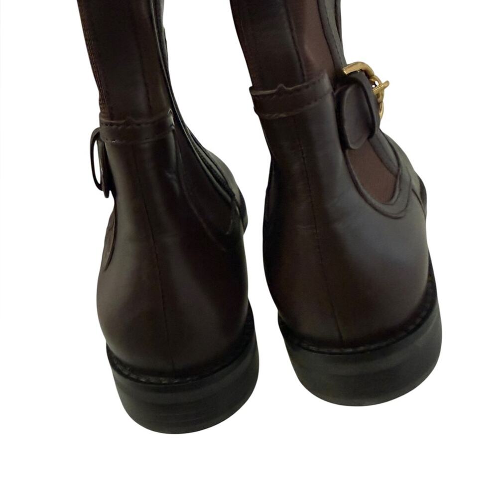 Cole Haan Celestina Block Heel Riding Brown Boots – Sz 9.5B - Picture 7 of 9